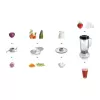 Robot de cozinha Bosch MCM3201B 800 W 2,3 L preto, transparente