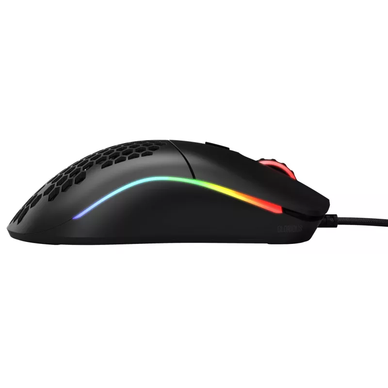 Rato Glorious Gaming Glorious Model O Regular (preto), para destros, ótico, USB tipo A, 12000 DPI, preto