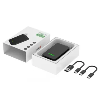 Recetor multimédia para automóvel Carlinkit CPC200-2AIR preto Wi‑Fi 5 GHz / 2,4 GHz, Bluetooth 4.1, USB‑C
