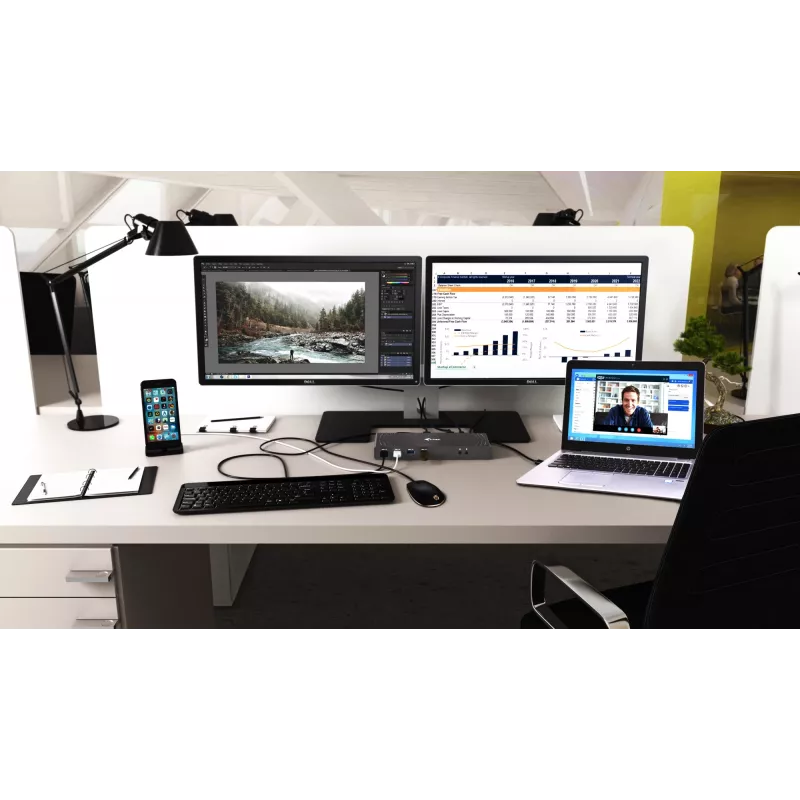 Docking station i-tec USB 3.0 / USB-C / Thunderbolt 3 com ecrã duplo