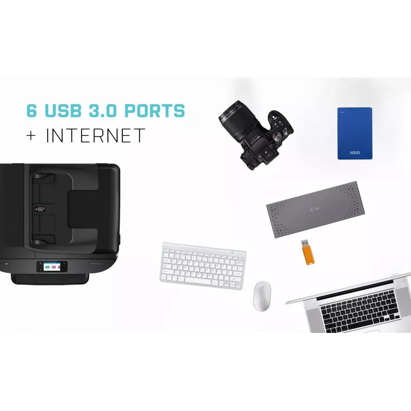 Docking station i-tec USB 3.0 / USB-C / Thunderbolt 3 com ecrã duplo