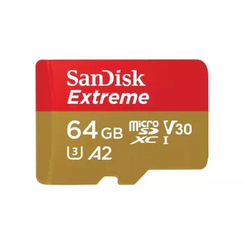 WESTERN DIGITAL Extreme Micro SDXC 64 GB + adaptador SD 170 MB/s 80 MB/s A2 C10 V30 UHS-I U3