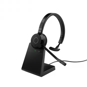 Headset Jabra Evolve 65 TE - Link390a MS Mono (incl. suporte)