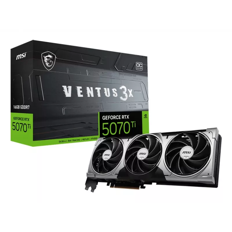 MSI GeForce RTX 5070 Ti 16G VENTUS 3X OC NVIDIA 16 GB GDDR7