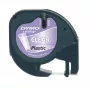 Etiquetas de plástico DYMO LetraTag | 12 mm x 4 m rolo | Impressão preta em etiquetas transparentes | Etiquetas autoadesivas multifunções para impressoras de etiquetas LetraTag