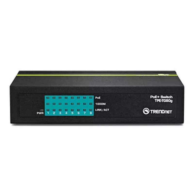 Switch PoE+ TRENDNET 8 portas Gigabit Greennet 8x GbE PoE+