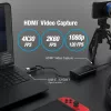 j5create JVA11-N Adaptador de captura HDMI™ 4K, preto, USB 3.2 Gen 1 (3.1 Gen 1), 3840 x 2160 píxeis, alumínio, 0,19 m, Taiwan