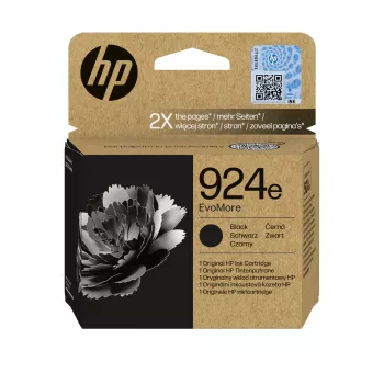 HP 924e EvoMore Preto Cartucho de tinta original
