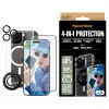 PanzerGlass ® pacote de proteção 4 em 1 iPhone 16 Pro, Apple, Apple - iPhone 16 Pro, aplicação a seco, resistente a riscos, resistente a choques, transparente, 1 unid.