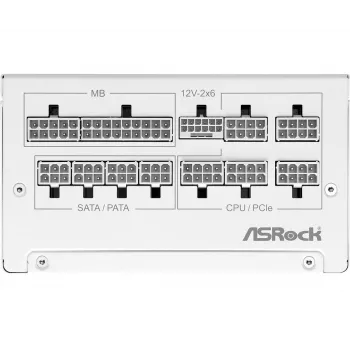 ASROCK Steel Legend SL-850G 850 W 80+ Gold fonte de alimentação ATX branca