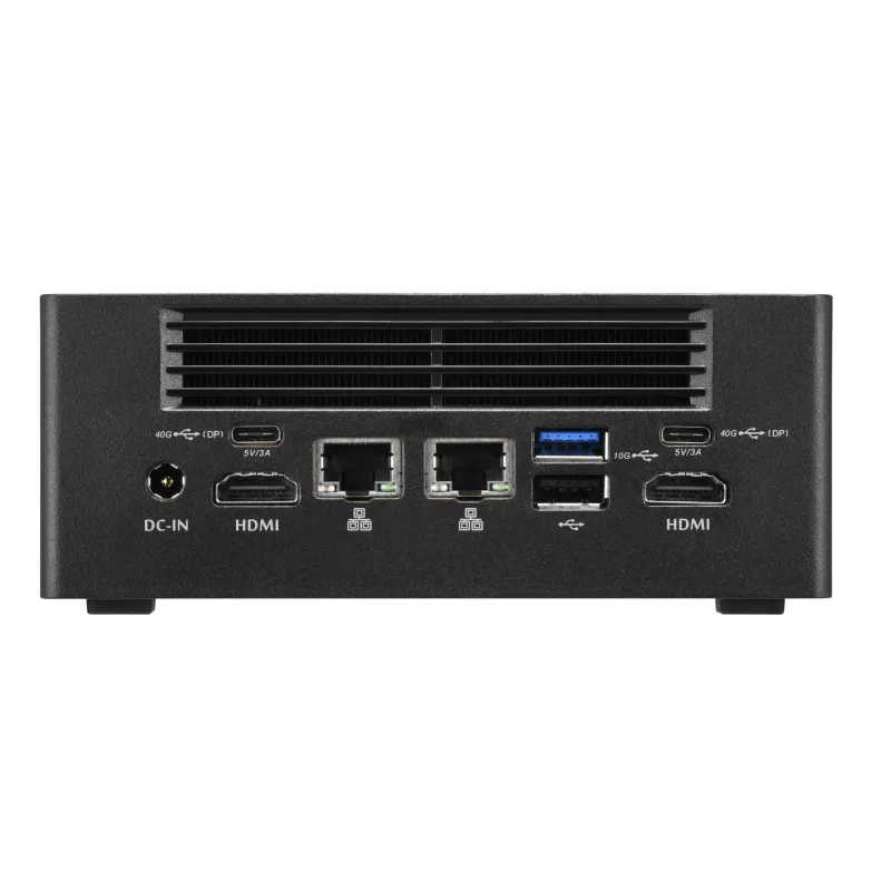 Shuttle Nano PC NT10H5, Intel Core Ultra 5 125H, gráficos Intel Arc, 2xHDMI, 2xUSB 4.0 (DP), 2x2,5Gbit LAN, incl. VESA funcionamento contínuo 24/7