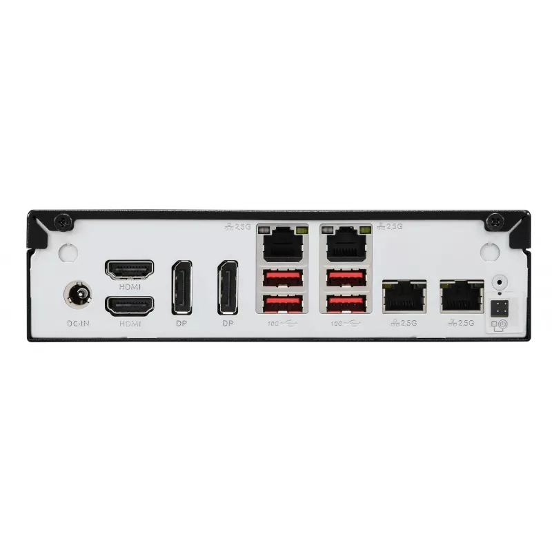 Shuttle Slim AI PC DN11H9 Intel Core Ultra 9 185H, gráficos Intel Arc, 2xHDMI, 2x DP, 4x 2,5 Gbit LAN, VESA, funcionamento contínuo 24/7