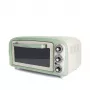 Ariete 979 Design forno elétrico 18 litros, adequado para pizza de 30 cm, 1380 W, 3 níveis de encaixe, temporizador de 60 minutos, aço inoxidável, verde pastel