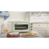 Ariete 979 Design forno elétrico 18 litros, adequado para pizza de 30 cm, 1380 W, 3 níveis de encaixe, temporizador de 60 minutos, aço inoxidável, verde pastel