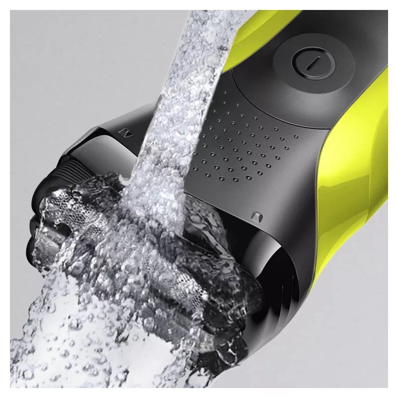 Braun Series 3 Shave&Style 300BT máquina de barbear elétrica, máquina de barbear para homem, preto/Volt Green