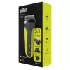 Braun Series 3 Shave&Style 300BT máquina de barbear elétrica, máquina de barbear para homem, preto/Volt Green