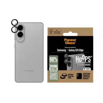 PanzerGlass ® Hoops® proteção de lentes da câmara preto Samsung S25 Edge