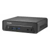 Shuttle Nano PC NE10N, Intel N 100, 1x HDMI, 1x DP, 6x USB, 1x LAN, sem ventoinha, funcionamento contínuo 24/7, incl. VESA