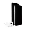 PanzerGlass empower™ by ® Turbo carregador de 35W incl. USB-C + USB-A | ficha UE | branco prateado