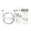 PanzerGlass empower™ by ® Racing cabo USB-C para USB-C 240W | USB 2.0 | 2 m | Silver White