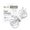 PanzerGlass empower™ by ® Racing cabo USB-C para USB-C 240W | USB 2.0 | 2 m | Silver White