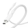 PanzerGlass empower™ by ® Racing cabo USB-C para USB-C 240W | USB 2.0 | 2 m | Silver White