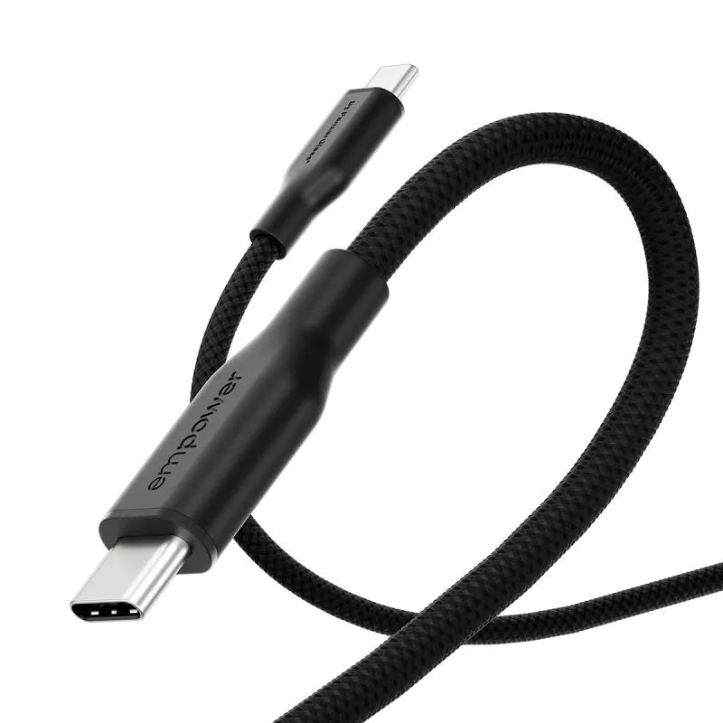 PanzerGlass empower™ by ® Racing cabo USB-C para USB-C 60W | USB 2.0 | 1,2 m | Space Black