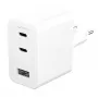 PanzerGlass empower™ by ® Turbo carregador múltiplo de 70W incl. 2 x USB-C + USB-A | ficha UE | branco prateado