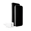 PanzerGlass empower™ by ® Turbo carregador de 45W incl. 2 x USB-C | ficha UE | branco prateado