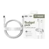 PanzerGlass empower™ by ® Racing cabo USB-C para USB-C 60W | USB 2.0 | 1,2 m | Silver White