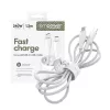 PanzerGlass empower™ by ® Racing cabo USB-C para USB-C 240W | USB 2.0 | 1,2 m | Silver White