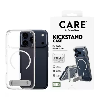 Capa PanzerGlass CARE™ by ® transparente com suporte e MagSafe iPhone 17 Pro