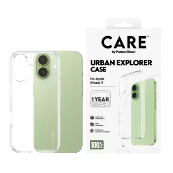 Capa PanzerGlass CARE™ by ® Urban Explorer transparente iPhone 17