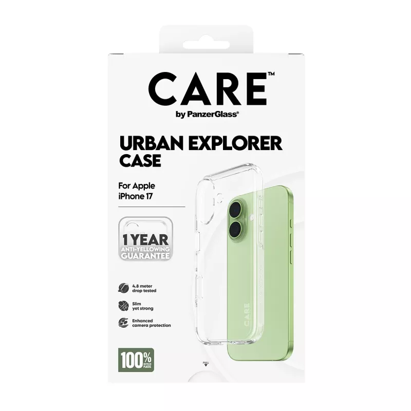 Capa PanzerGlass CARE™ by ® Urban Explorer transparente iPhone 17