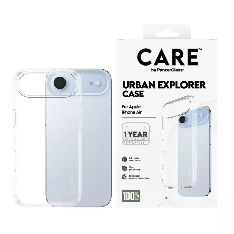 Capa PanzerGlass CARE™ by ® Urban Explorer transparente iPhone Air
