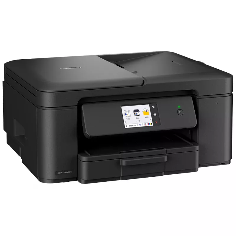 Impressora multifunções 3-em-1 compacta com Wi-Fi DCP-J1460DW, jato de tinta, impressão a cores, 1200 x 6000 DPI, cópia a cores, A4, preto