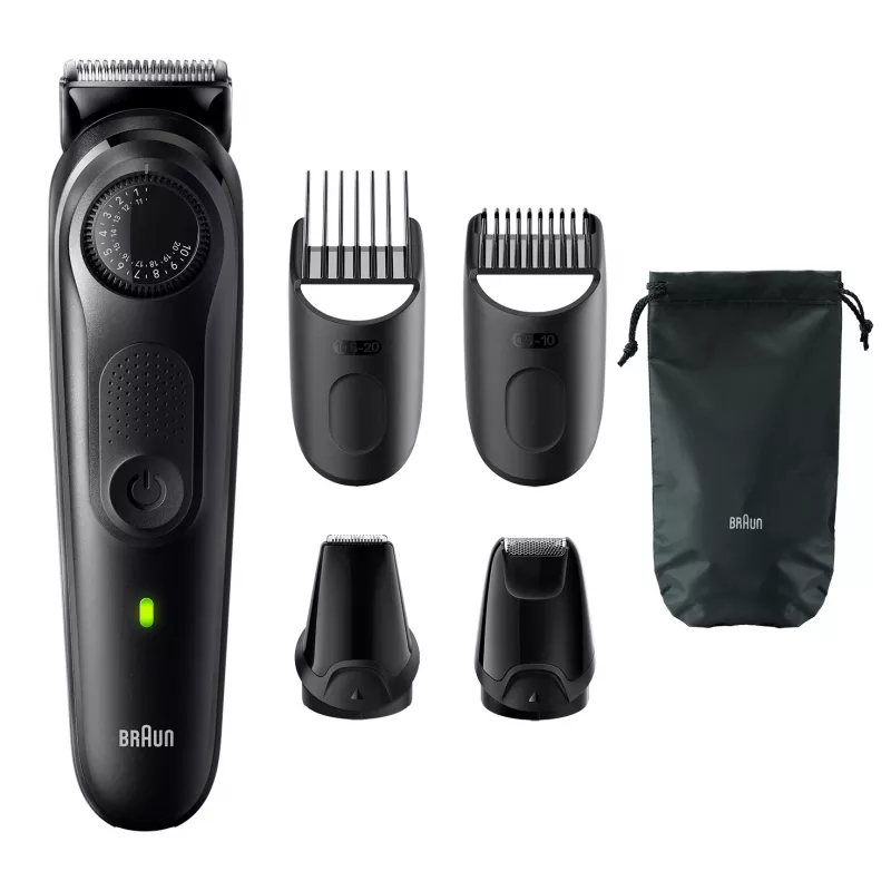 Aparador de barba Braun BeardTrimmer 5 BT5430 bateria 40 2 cm molhado e seco preto