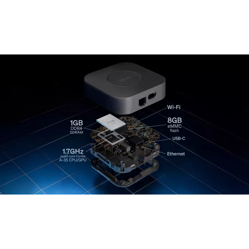 Controlo de iluminação smart home Philips sem fios Bluetooth preto