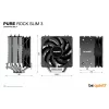Dissipador de ar para processador be quiet Pure Rock slim 3 10 cm prateado 1 unid.