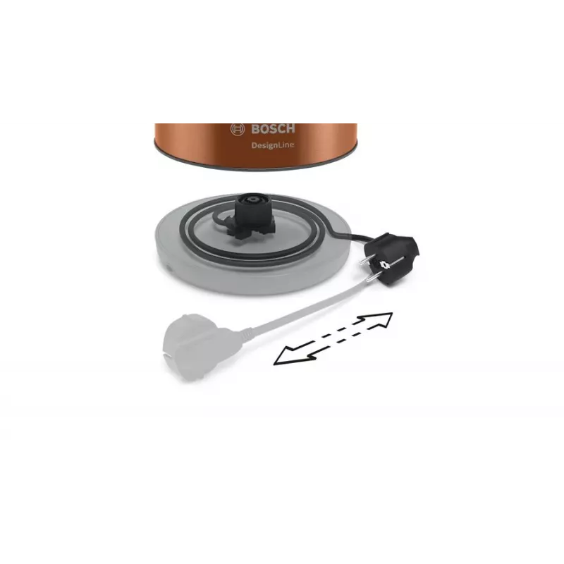 Chaleira elétrica Bosch TWK4P439 1,7 L 2400 W Preto, Dourado