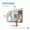 Monitor de computador HP Z25xs G3 63,5 cm (25 polegadas) 2560 x 1440 píxeis Quad HD Preto