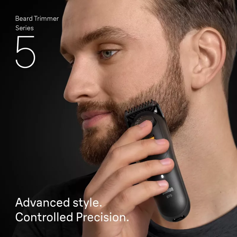 Aparador de barba Braun BeardTrimmer 5 BT5560 Bateria 40 2 cm Húmido e Seco Preto