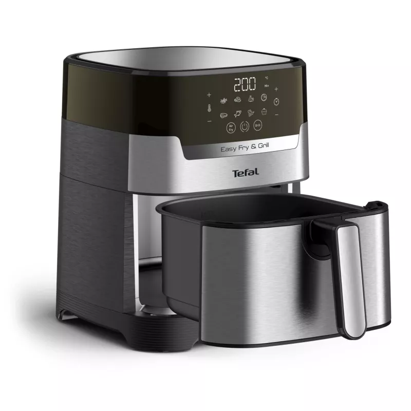 Fritadeira de ar quente Tefal Easy Fry & Grill EY505D aparelho individual 4,2 L autónomo 1550 W aço inoxidável