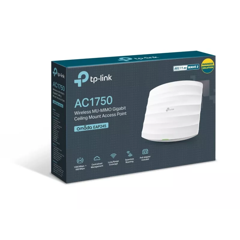 Ponto de acesso TP-Link Omada AC1750 Wireless MU-MIMO Gigabit para montagem no teto