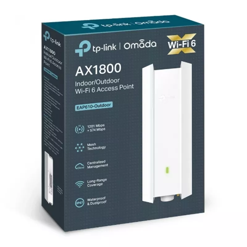 TP-Link Omada EAP610-Outdoor 1800 Mbit/s branco Power over Ethernet (PoE)