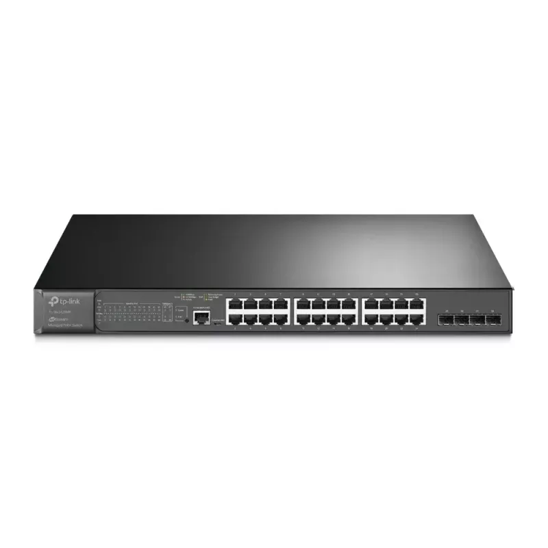Switch gerido TP-Link Omada 28 portas Gigabit L2+ com 24 portas PoE+