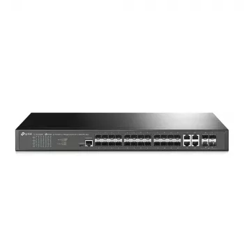 Switch gerido TP-Link Omada 24 portas SFP L2+ com 4 slots 10GE SFP+