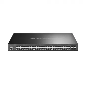 Switch gerido TP-Link Omada 48 portas Gigabit e 4 portas 10GE SFP+ L2+ com 48 portas PoE+