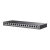 Switch inteligente TP-Link Omada 16 portas Gigabit com 8 portas PoE+, gerido, L2/L2+, Gigabit Ethernet (10/100/1000), Power over Ethernet (PoE), montagem em rack
