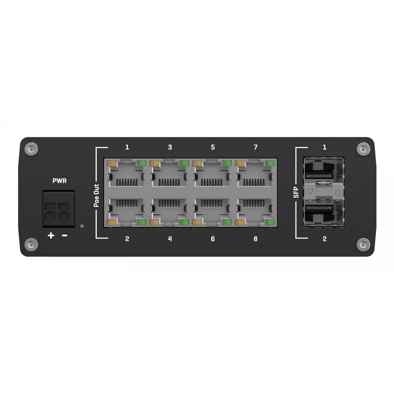Switch Ethernet Gigabit Industrial não gerido PoE+ TELTONIKA TSW200
